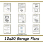 12x20 Garage Plans-TriCityShedPlans