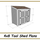 4x8 Tool Shed Plans-TriCityShedPlans