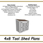 4x8 Tool Shed Plans-TriCityShedPlans