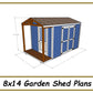 8x14 Garden Shed Plans-TriCityShedPlans