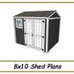8x10 Garden Shed Plans-TriCityShedPlans