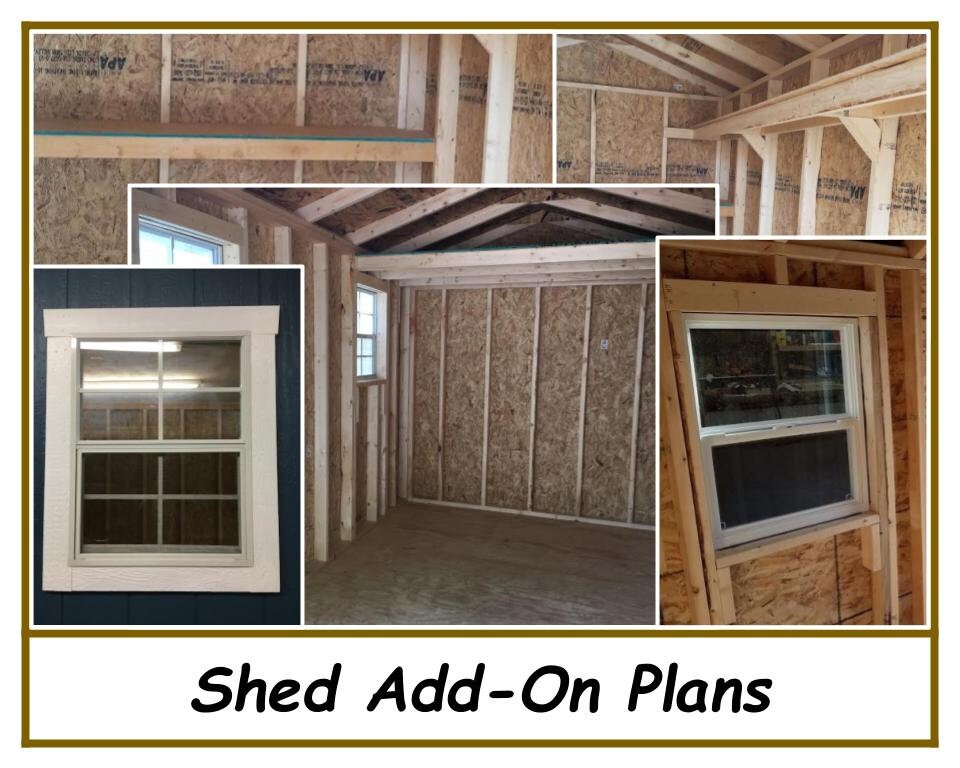 Storage Shed Add-On Plans-TriCityShedPlans