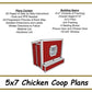5x7 Chicken Coop Plans-TriCityShedPlans