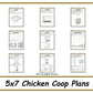 5x7 Chicken Coop Plans-TriCityShedPlans