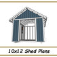 10x12 Storage Shed Plans-TriCityShedPlans