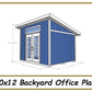 10x12 Backyard Office Plans-TriCityShedPlans